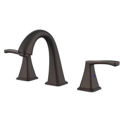 Widespread 2-handle Bathroom Faucet with Drain Assembly
