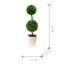 Topiaire de buis artificiel en pot