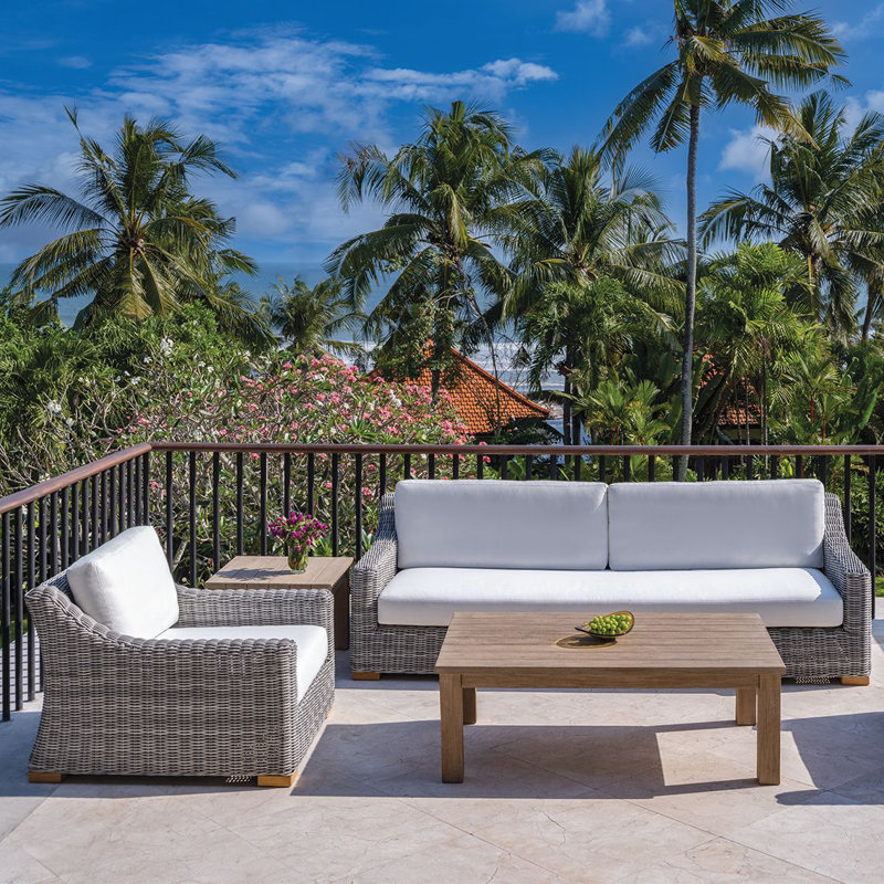 Tortola Deep Seating Sofa With Cushion, Cloud