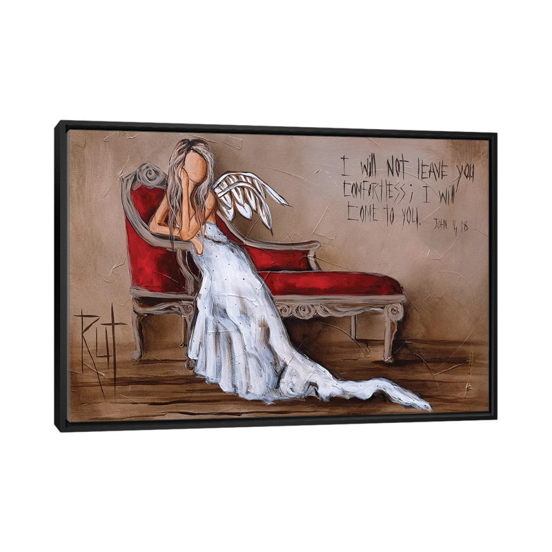 « John 4:18 » par rut art Creations, reproduction d’art, Toile avec cadre noir, Pas de tapis, H 18 po x l 26 po x P 1,5 po