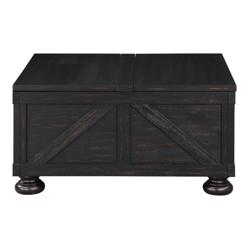 Single Coffee Table, Antique Black