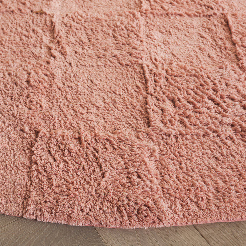 Tapis rose Easy Care 222, Rond 6 pi