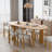 67“L×33.5"W Oval Wood Dining Table Kitchen Table with 4 Legs-1390004151-1390004150