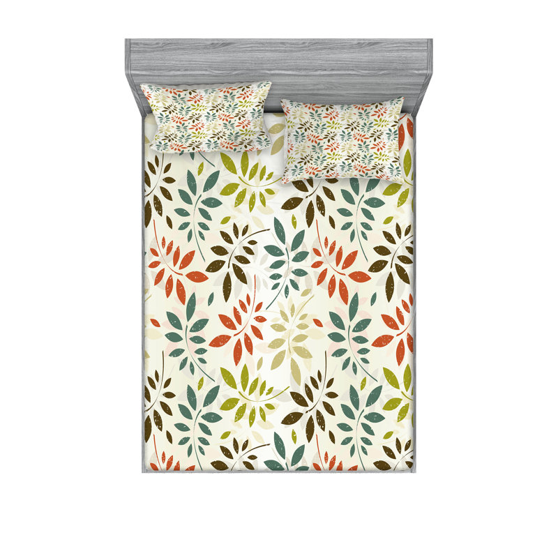 Multicolore drap-housse et coussin décoratif Ambesonne, Full Sheet Set + 5 Additional Pieces