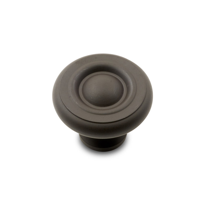 Poignée champignon géorgienne unie CK Series, Bronze huilé, Diamètre du bouton 1,25 po