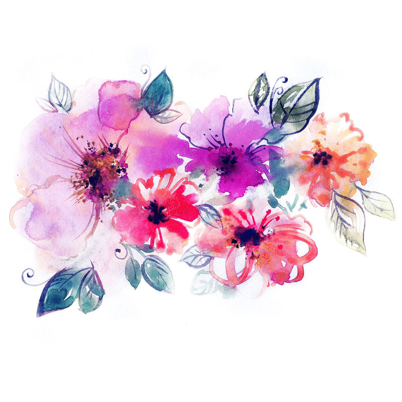Peel & Stick Floral Wall Mural, 100" W x 100" L