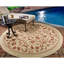 Tapis intérieur / extérieur ivoire Arneshia-1483310117