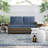 55'' Wide Metal Loveseat with Cushions-768011452-767976323