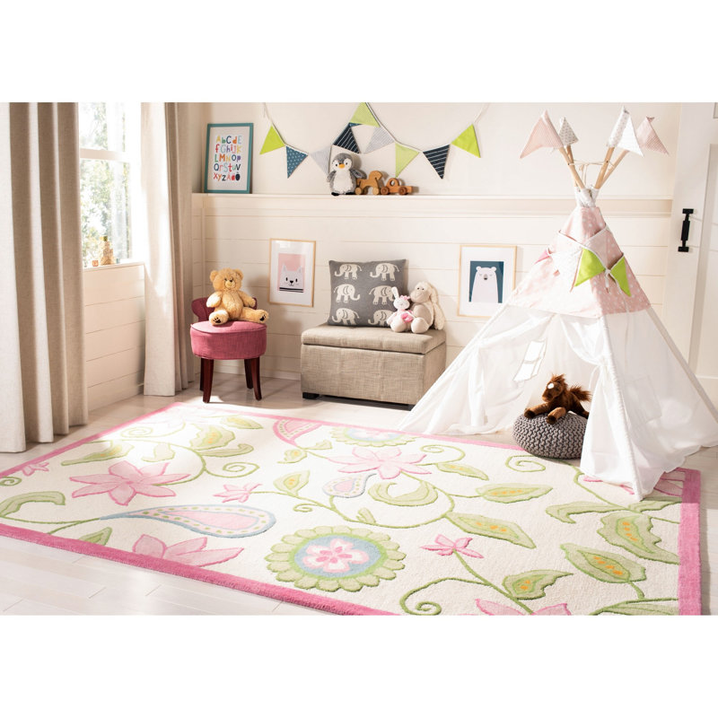 Claro Hand Tufted 80% Wool And 20% Cotton Rug, Rectangle 5' x 8'