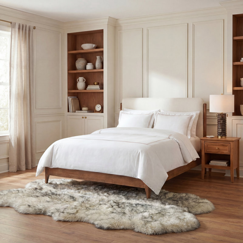 Tateos Sheep Skin Natural Sheep Skin Made Within Acid Dying Sheep Skin Animal Print Rug, Rectangle 3'7" x 6'