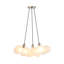 Lustre sphérique en verre givré Mid-Century 3 lumières Aubrey