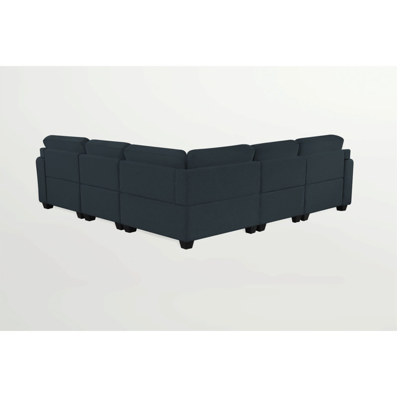 Canapé modulaire modulaire flexible 8 pièces, Gris anthracite
