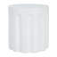 Table d'appoint d'extérieur en béton blanc