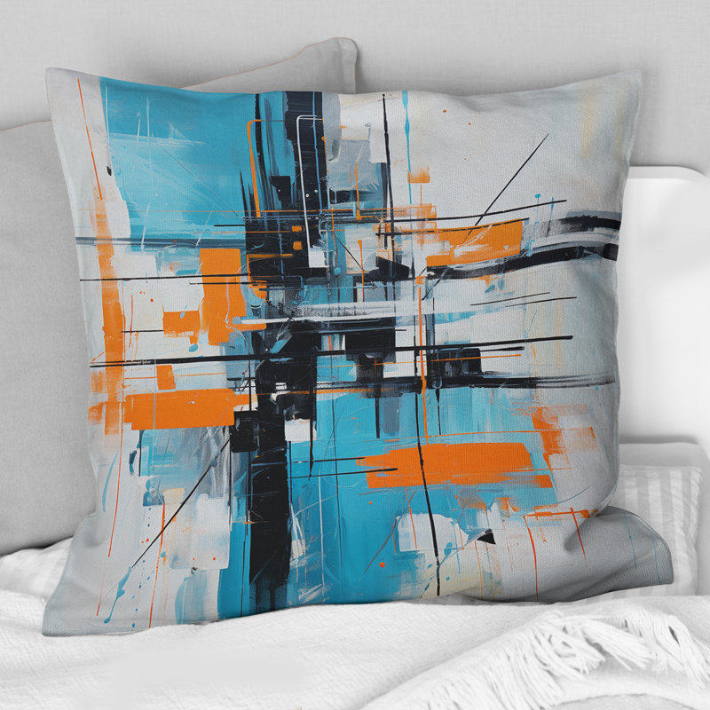 Coussin Ephemeral Patience Minimal Abstract I - Abstract