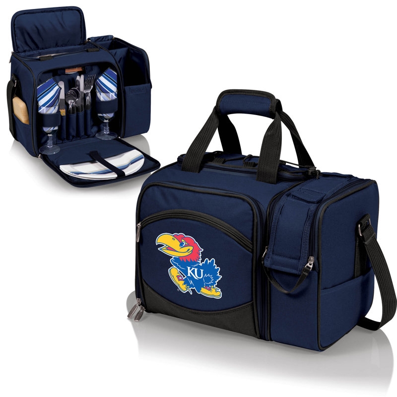 Refroidisseur à pique-nique isolé NCAA, Bleu marine, Jayhawks de l'Université du Kansas