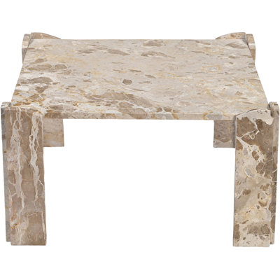 Abe Beige Genuine Marble Coffee Table