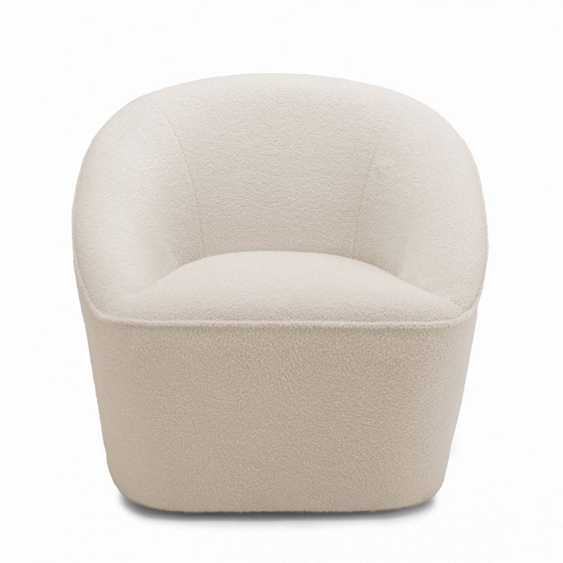 Fauteuil pivotant Anson Boucle
