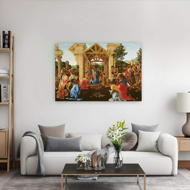 The Adoration Of The Magi, C.1478-82 Contemporary Wall Art Print, 101.6cm H x 152.4cm W