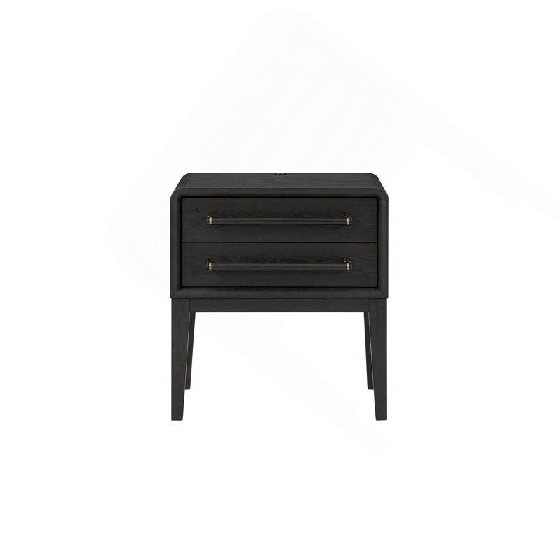 Small Nightstand - Peppercorn, Black