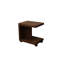 Table Canyon 18 po, finition chêne bourbon, sans assemblage, bois massif et placage, une tablette, entrée urbaine rustique 18 pouces côté bourbon, fabrication en bois, zone d'enceinte Millipede