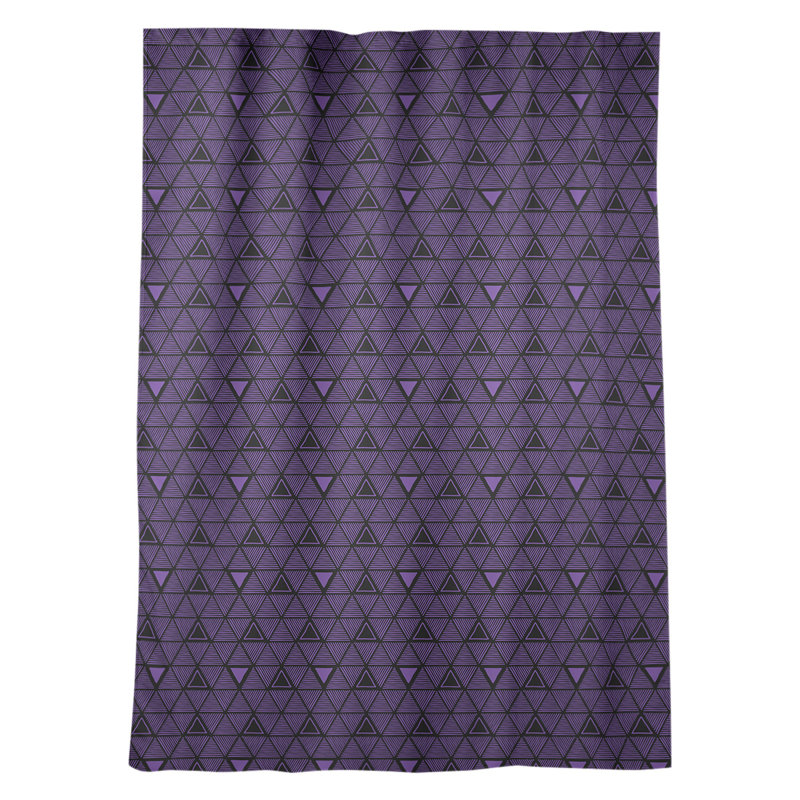 Jordao Room Darkening Curtain Single Panel, Dark Purple/Black