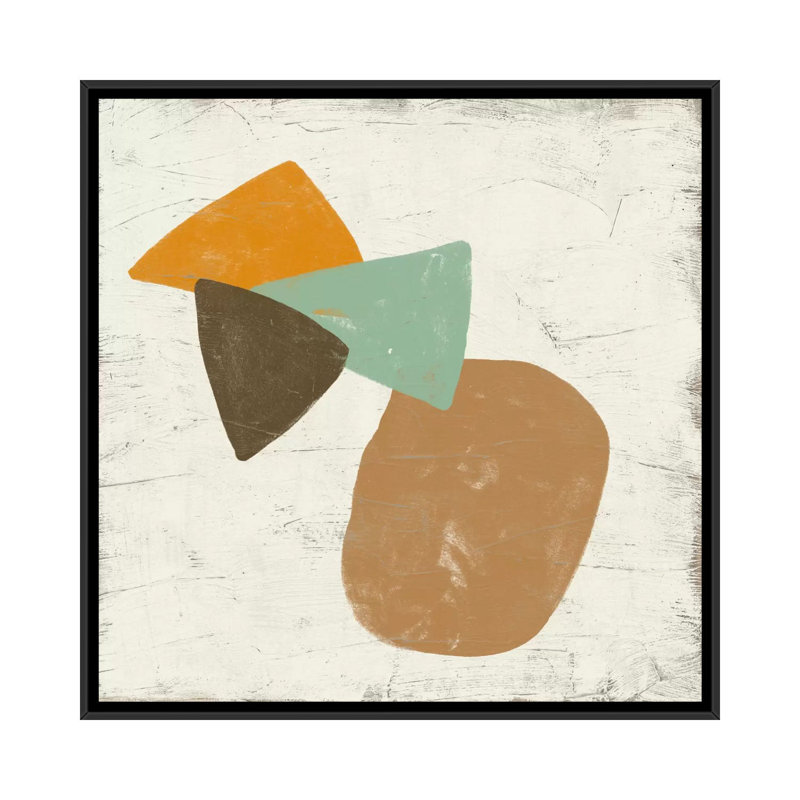 « mobile ii », impression sur toile, H 18 po x l 18 po x P 1,5 po, Toile avec cadre noir, Pas de tapis