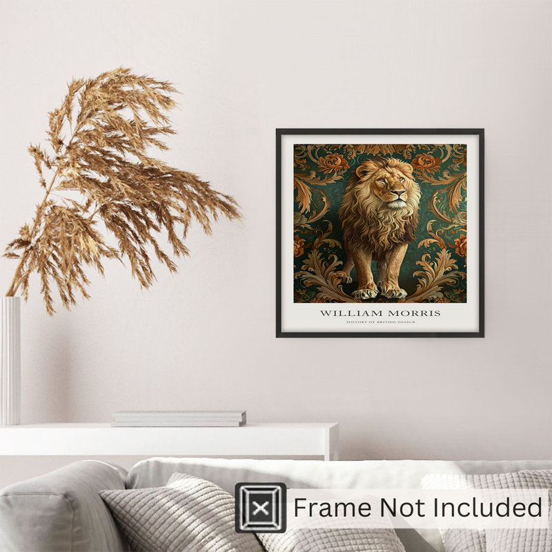 Animaux, animaux, William Morris, H 24 po x l 24 po