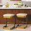 Regan Bar Stool w/Ivory Leather-Antique Brass-60070922-60070923-60070918