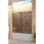 Equinox 56 - 60 in. x 60 in. Fully Frameless Bronze Tinted Sliding Bathtub Door-1980052070