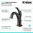 Elavo Ceramic Square Vessel Bathroom Sink with Faucet and Overflow-35678489