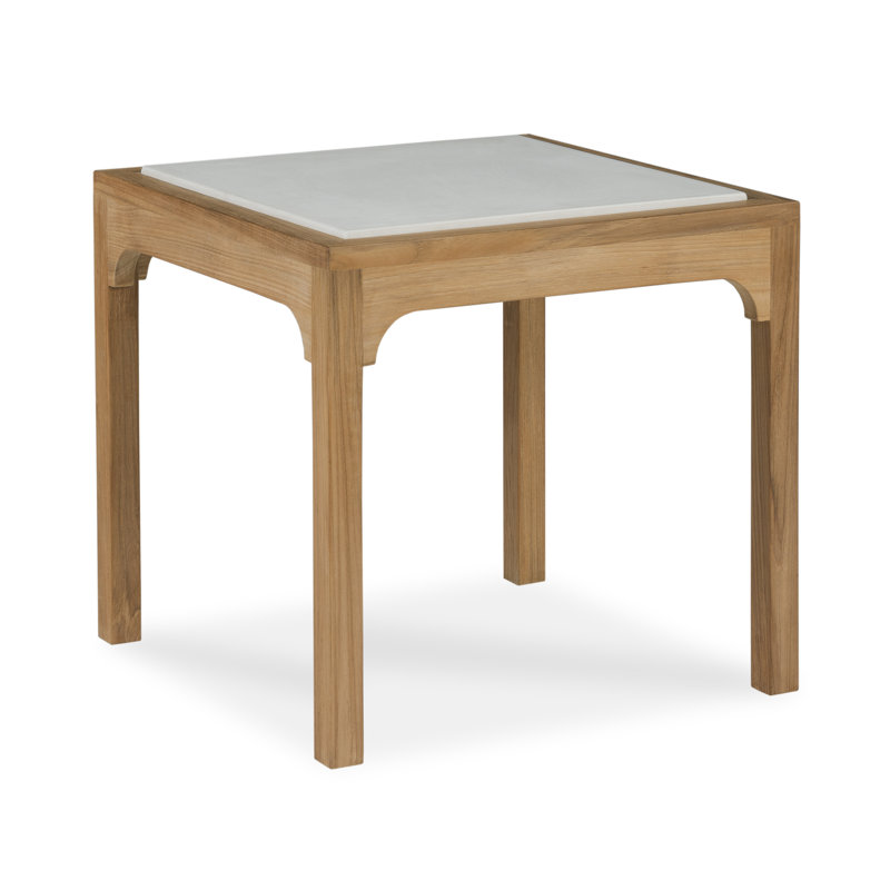 Tangier Outdoor Square Teak Side Table