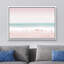 Plage côtière, rose, bleu sarcelle, vagues de l'océan, nature, paysage, illustrations, moderne, rustique-101091226-101091231