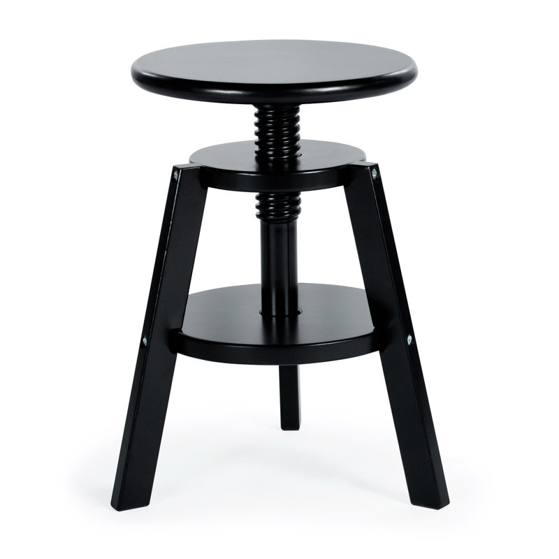 Tabouret de dessin réglable, Noir