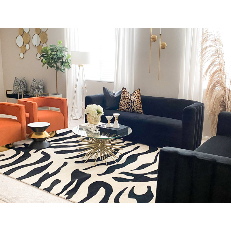 Tapis en laine touffeté à la main Christoper, Rectangle 5 pi x 8 pi