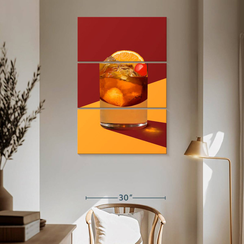 Yarlin Old Fashioned Bar Cocktail, 65" H x 42" W