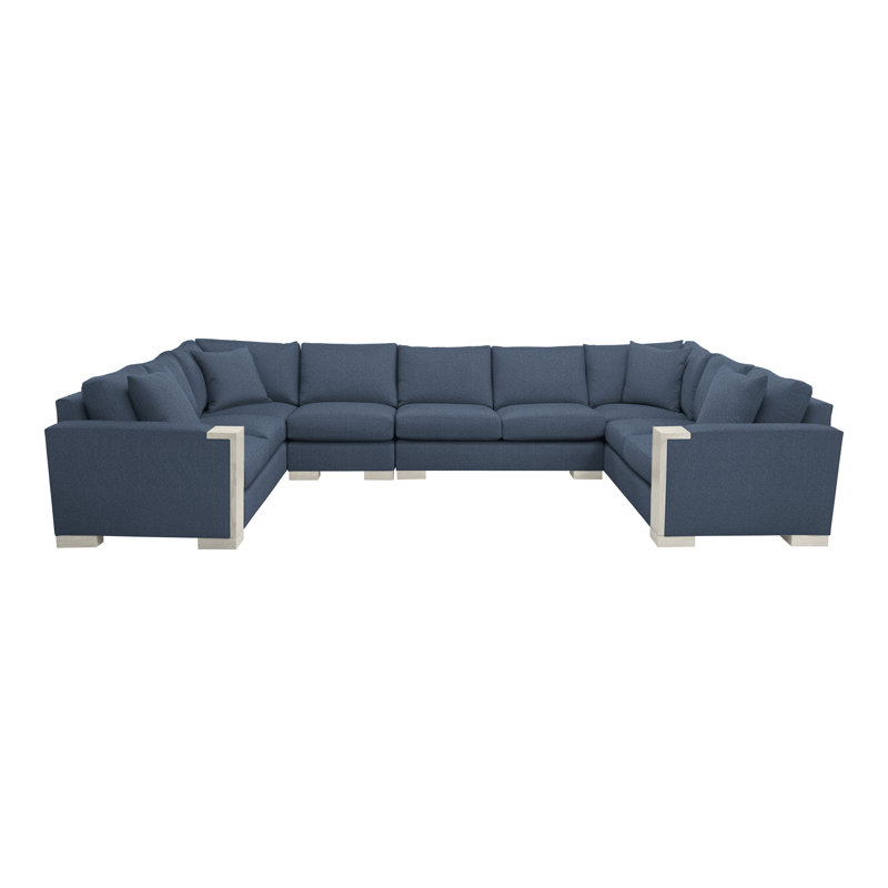 Michael Weiss 4-Piece Abingdon Sectional, Navada Blue, Navajo