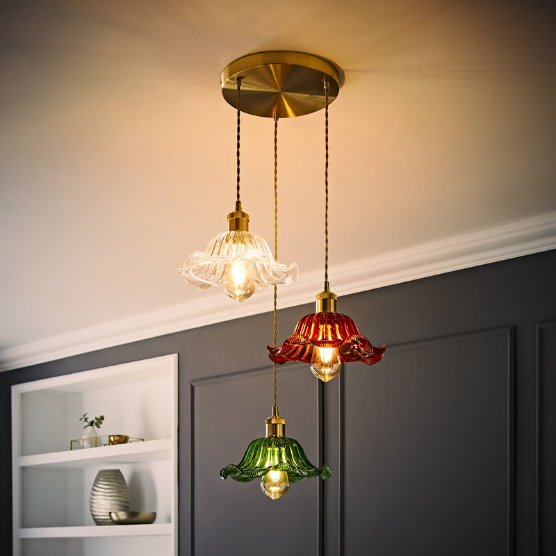 Locklin 3 - Light Matte Black Unique/Statement Pendant, No