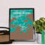 Hong Kong City Map - No Frame Print-2042125736