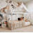 Angol Shenandoah Solid Wood House Bed with Picket Fence Railing-653710904