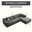 Canapé modulaire rembourré 2 pièces Natick-1814187200-1814187211