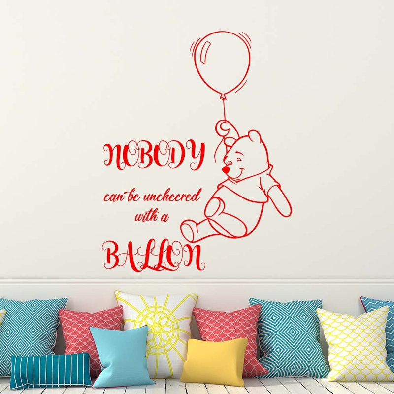 Décalcomanie murale winnie classic the pooh, Bourgogne