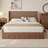 Hartland King Size Hydraulic Lift Storage Bed - Rustic Brown Wood Platform Bed Frame with 1000lb Capacity, No Box Spring Needed, American Artsy Design-1103749270-1099703207
