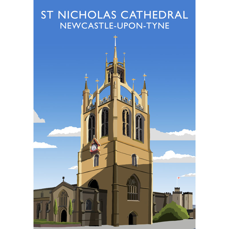'Richmond Castle' by Richard O'Neil - Print, No Frame, 40 cm H x 30 cm W x 1 cm D