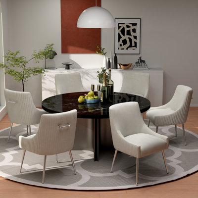 Chaise d'appoint en velours Baudel