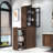 Modern 70.87 Inch H Display Storage Cabinet With 4 Tier Pull-Out Shelves And 2 Glass Doors For Versatile Use-385554344