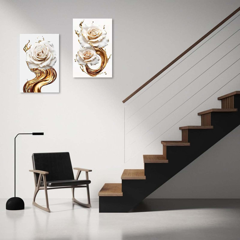 2 Piece Wrapped Canvas Print, 60 cm H x 40 cm W