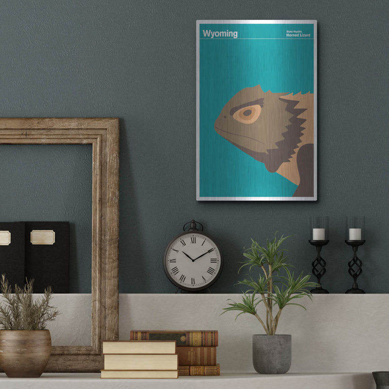"State Posters WY" par Print Collection, H 16 po x l 12 po
