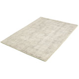 Tapis unique transitionnel crème en laine noué à la main de style années 2010 de 5 pi 4 po x 7 pi 6 po Jamie-Lee