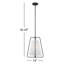 Luminaire suspendu conique 1 lumière Shamar Dalena-1737265515