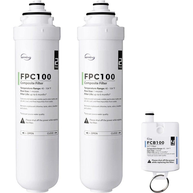  Ensemble de filtres de remplacement iSpring F3RCD100HC pour RCD100HCG